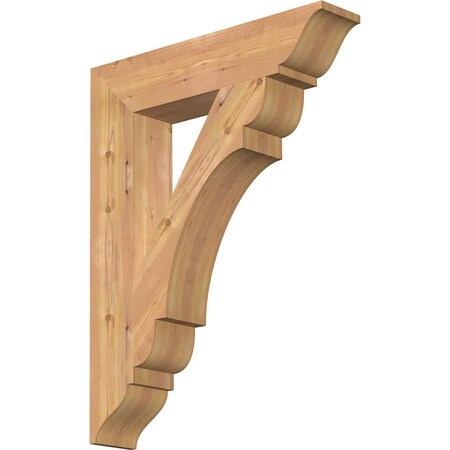 Ekena Millwork Olympic Traditional Smooth Bracket, Western Red Cedar, 5 1/2"W x 28"D x 36"H BKT06X28X36OLY01SWR